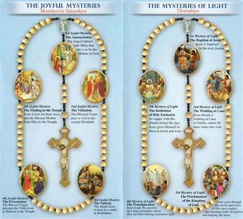 Rosary prayer, holy rosary prayers set, mysteries of the rosary, how to pray the rosary, the apostles creed, fatima prayer, hail mary prayer. Pray the Rosary Pamphlet Includes All 4 Mysteries ...