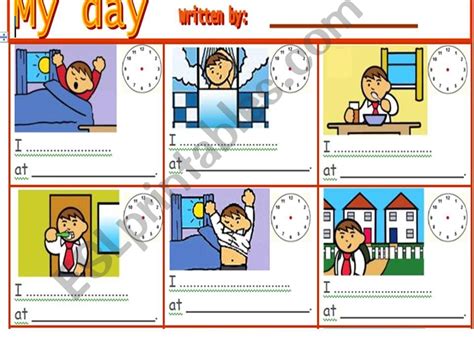 Daily Routine Esl Game Esl Powerpoint Worksheet Of The