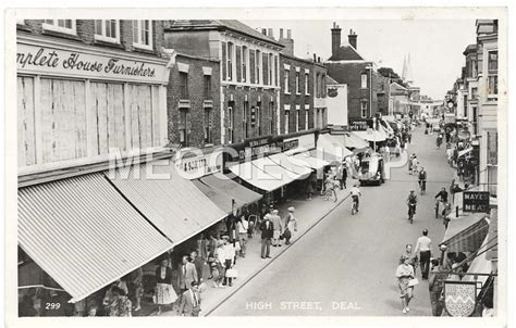Kent Deal High Street Old Real Photo Postcard Shops Ebay