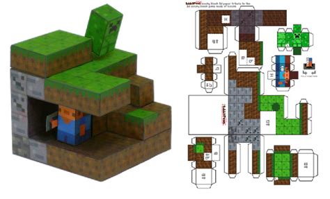 Papercraft minecraft bee cut out. Minecraft - foldable paper craft | Minecraft crafts ...