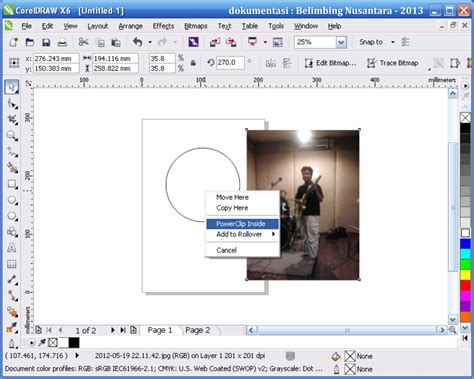 Hingga ada gambar panah hitam. corel draw memasukkan gambar/foto kedalam obyek ...