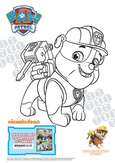 Paw Patrol Colouring Pages And Activity Sheets Free Printables In