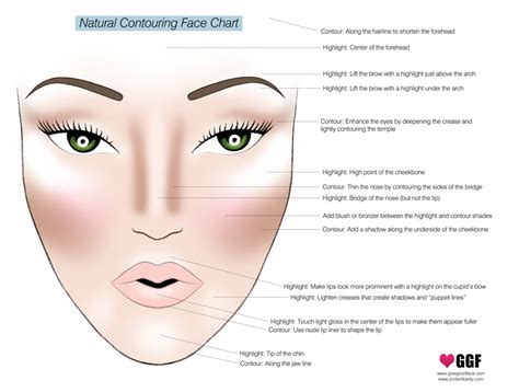 Helpful Face Contouring Chart Contour Makeup Makeup Contouring Face