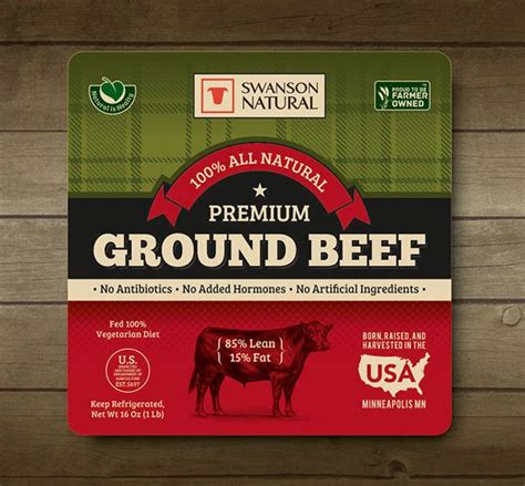 Beef Package Label Design On Behance Packaging Labels Label Design Beef