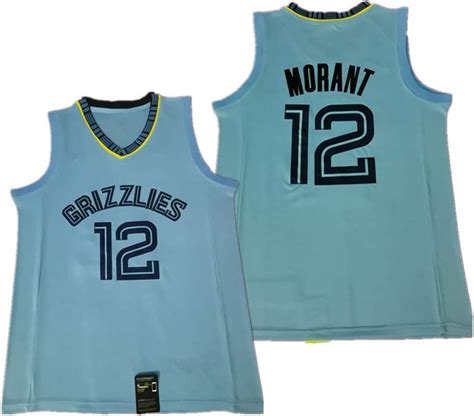 Ja Morant Basketball Jersey For Kids Grizzlies 12 Icon Edition