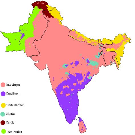 Ethno Linguistic Map Of South Asia R Mapporn