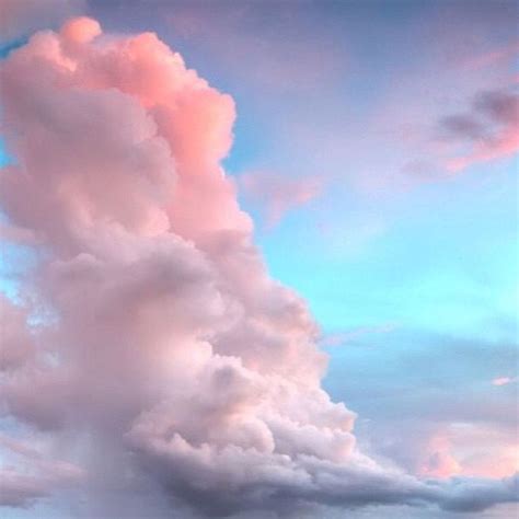 Cotton Candy Skies Clouds Pink Clouds Sky Painting