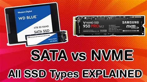 All SSD Types EXPLAINED SATA vs NVME हद YouTube