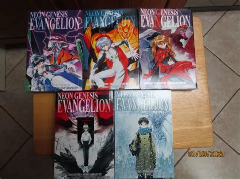 neon genesis evangelion manga complete 3 in 1 omnibus set volumes 1 5 160 00 picclick