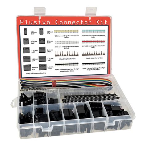 dupont connector kit 1004pcs crimp connector kit with 2 54 mm crimp pin connector