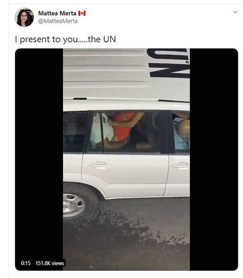 Two Un Workers Are Suspended After Video Of People Having Sex In Official Vehicle Sparked Outcry