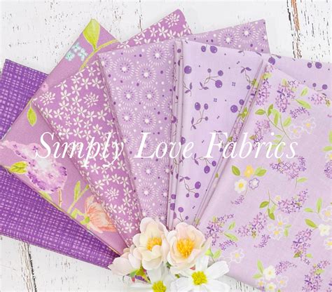 adel in spring fat quarter bundle 6 fabrics by sandy gervais for riley blake designs