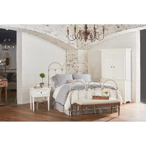 Magnolia Home By Joanna Gaines French Inspired Queen Rosette Iron Bed