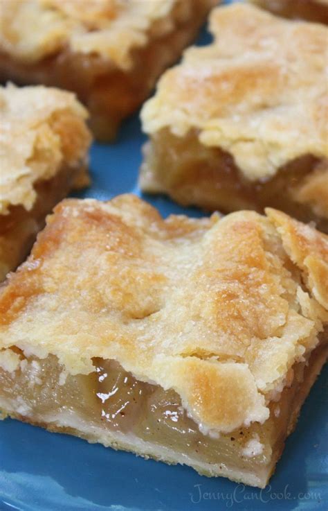 Apple Pie Bars Recipe From Jenny Jones Easy Oil Crust No Butter Or