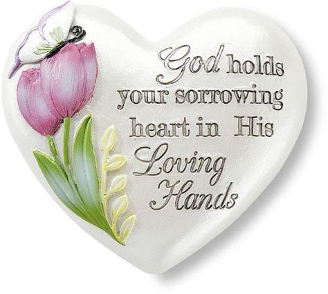 God Holds Your Sorrowing Heart In His Loving Hands Inspirational