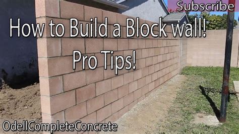 How To Build A Block Wall Lay The Blocks - websitedesignchico