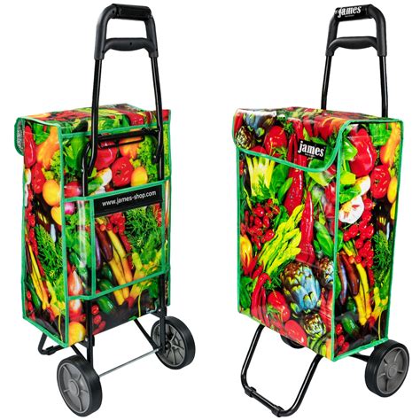 Large 40l Grocery Shopping Trolley Wheeled Bag Cart Basket Folding