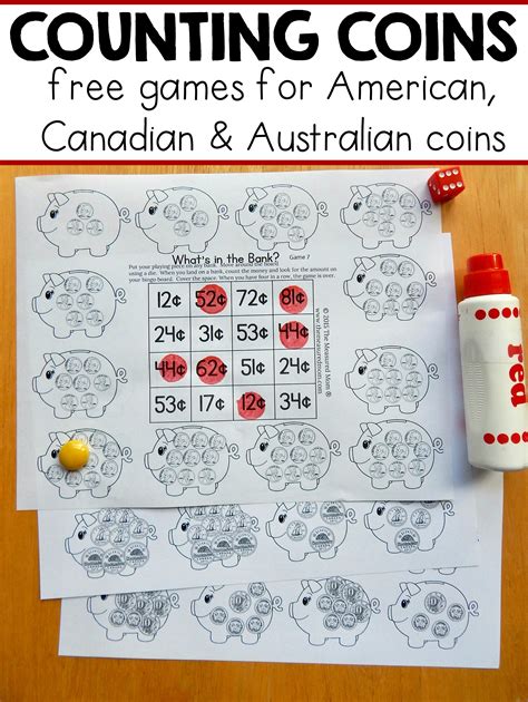Free Money Games For K 2 With American Canadian And Australian