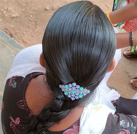 Village Barber Stories Telugu Young Girls Traditional Oiled Hair Style