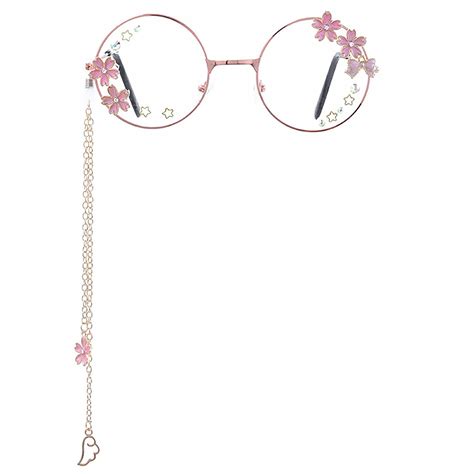 kawaii glasses with chain kawaii accessories cute cosplay accessories kawaii sakura
