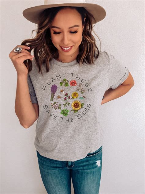 Plant These Save The Bees Tee Shirt Save The Bees T Shirt Etsy