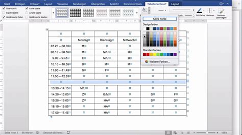 Microsoft Word 2016 Mac 162 Tabelle Formatieren Youtube