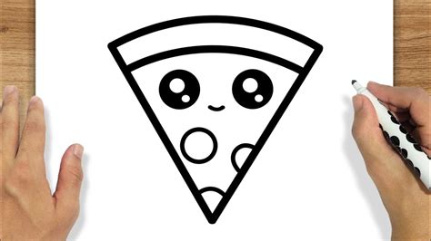 Como Desenhar Uma Fatia De Pizza Kawaii Youtube