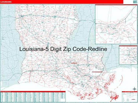 Louisiana Zip Code Map From
