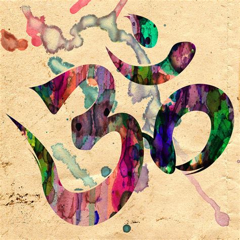 Yoga Ohm Symbol Painting By Robert R Yoga Painting Painting Media