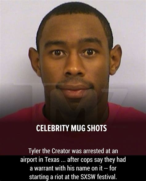 Tyler The Creator Sxsw Mug Shots Sayings Mugs Celebrities Celebs