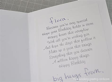 Birthday Cards Verses For Handmade Happy Birthday Greeting Cards
