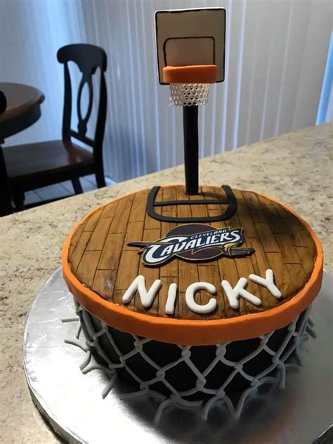 Cleveland Cavaliers Cake Sport Cakes Grooms Cake Basketball Cake