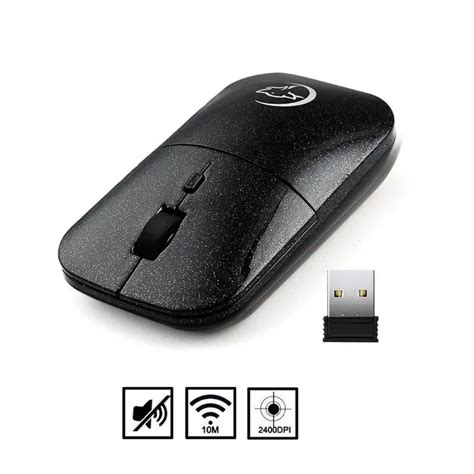 Wireless Mouse 2400dpi 4 Keys Usb Receiver Optical Mouse 24ghz Super