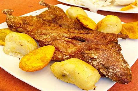 Cuy Frito Con Papas Y Arroz Setia