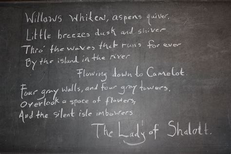 The Lady Of Shalott Poemfrom Anne Of Green Gables