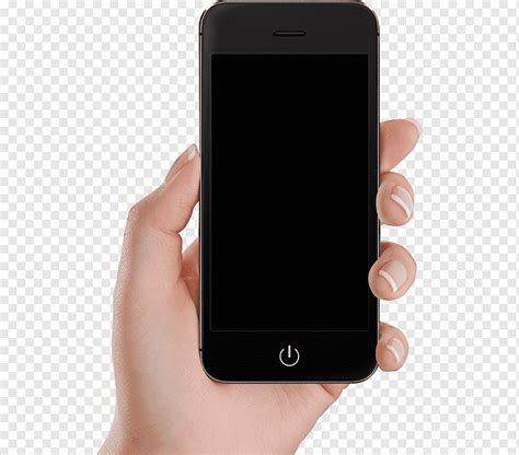 Person Holding Smartphone Displaying Black Screen Mobile Phones Goku