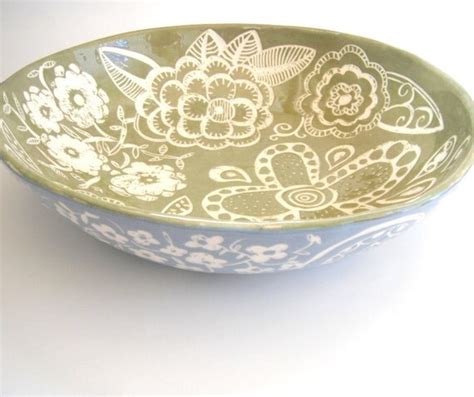 Large Ceramic Blossom Bowl