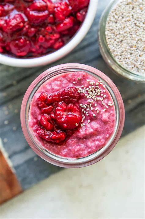 5 Ingredient Raspberry Chia Pudding Pure And Simple Nourishment