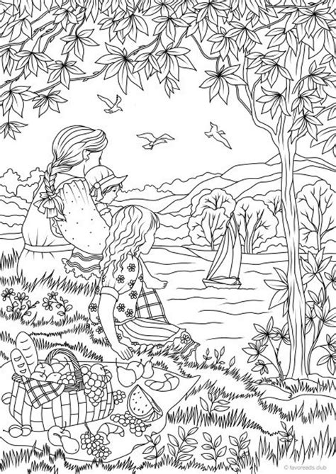 Adult Coloring Pages Free Printables Scenery