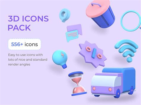 550 Plus 3d Icon Pack By Twenty Two On Dribbble