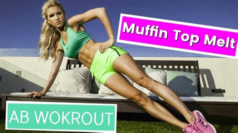 Muffin Top Melt Workout Ab Workout No More Muffin Top Rebecca Louise Youtube