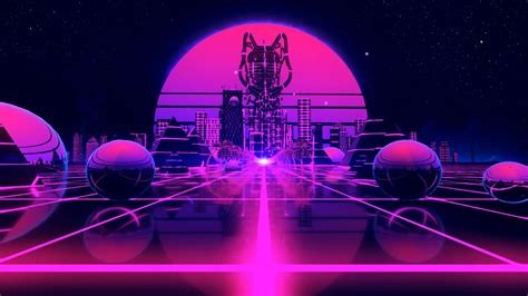 What makes a good wallpaper gif? Free Outrun Synthwave Animation - Creative Commons ...