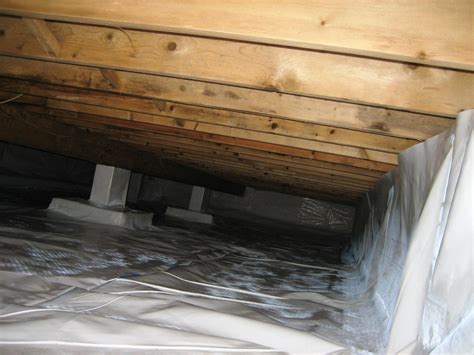 Basement Waterproofing Cleanspace Vapor Barrier Installed Throughout