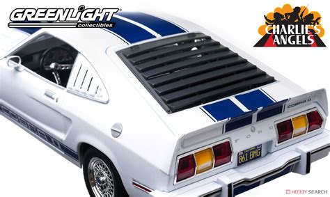 Charlie S Angels TV Series Ford Mustang Cobra II White With Blue Racing