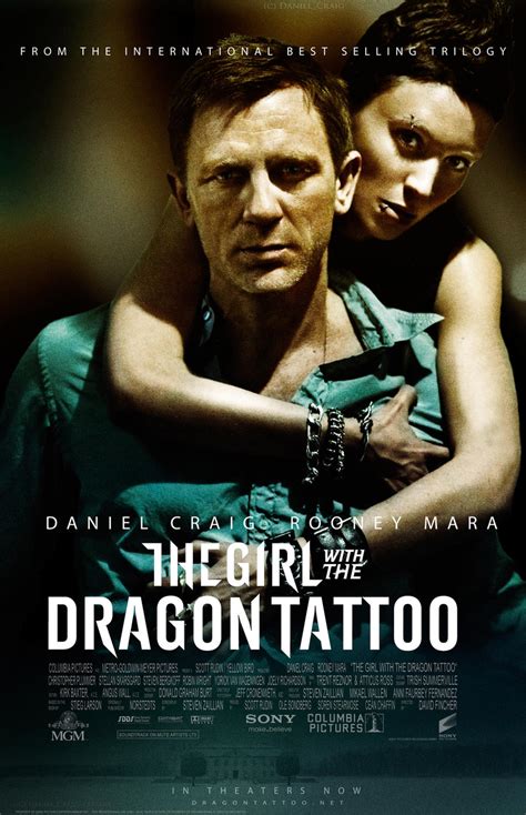 the girl with the dragon tattoo theatrical poster by danielcraig1 on deviantart