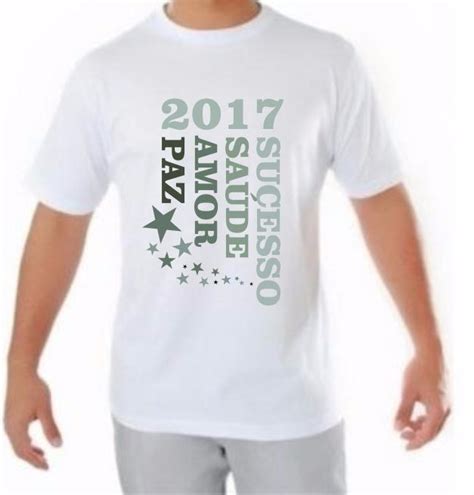 Camiseta Personalizada Para Fim De Ano Reveillon R 2500 Em Mercado