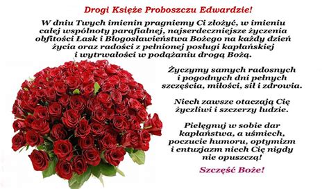 Jeśli nie masz pomysłu na ciekawe życzenia, skorzystaj z naszej podpowiedzi. Imieniny Księdza Proboszcza Edwarda - Parafia Strażów