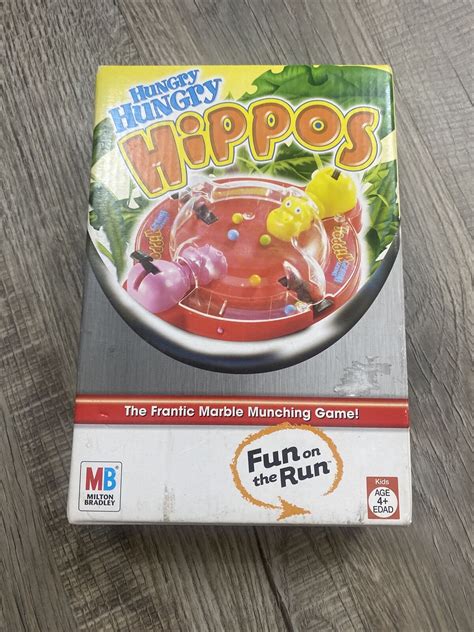 Vintage Hungry Hungry Hippos Travel Game 1995 Milton Bradley For Sale