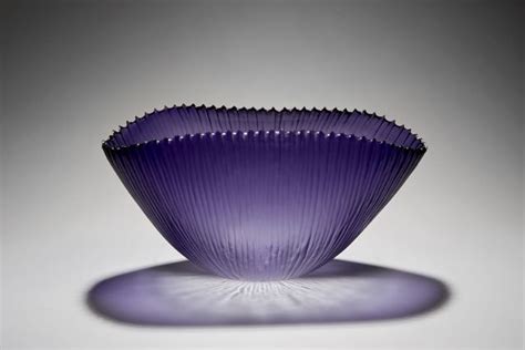 Fin Bowl By Laura Birdsall Art Glass Bowl Contemporary Glass Art Bowl
