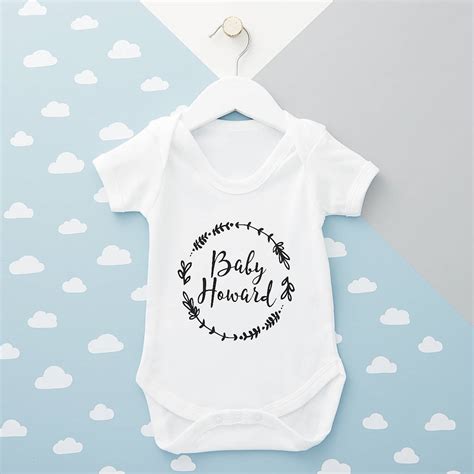 Personalised New Born Baby Grow By Owl And Otter